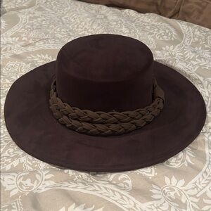 H&M Dark Brown Wide-Brim Hat